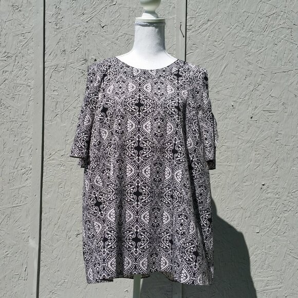 Jones NY Cold Shoulder Blouse - 1X - Picture 1 of 5